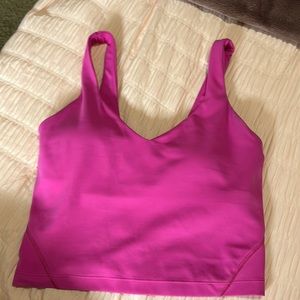 sonic pink lululemon align tank size 4